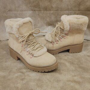 Fur Combat Boots